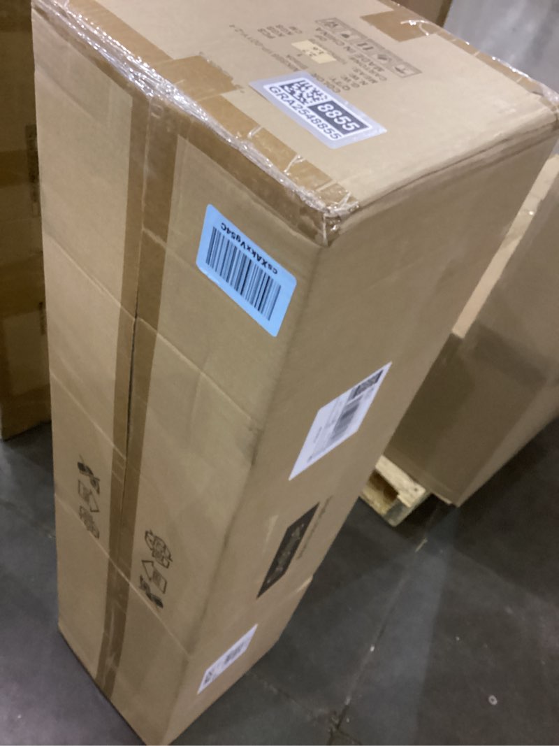 Condition photo showing New/Like New for Modern Chandelier, Anti-Glare LED Chandelier L39.4 inche Pendant Light with Remote Control Adjustable Color Temperature & Brightness for Dining Room Bar and Kitchen Island Lighting (Black) B - Black