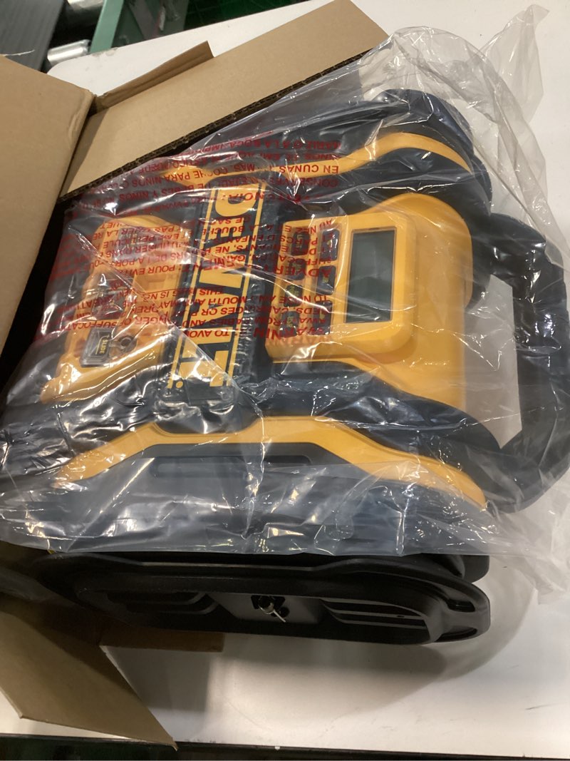 Condition photo showing Good Condition for DEWALT DXAEPS14 2000 Peak Battery Amp 12V Automotive Battery Booster Jump Starter/Power Station with 120 PSI Compressor, 500W AC Power Inverter, and 15W USBa & 25W USB Ports