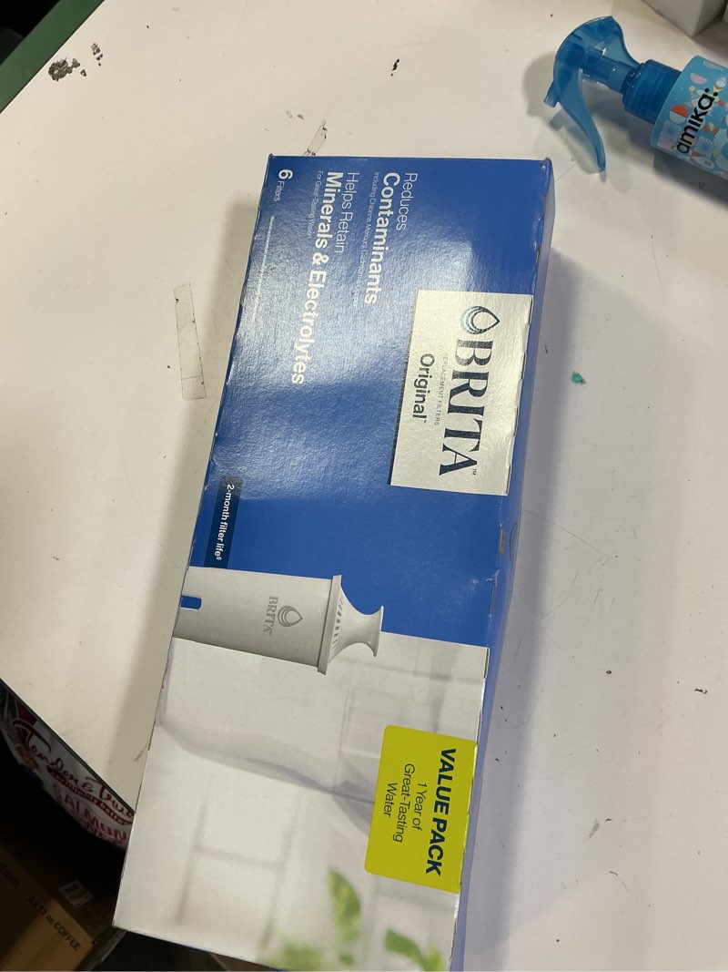 Condition photo showing New/Like New for Brita Standard Water Filter Replacements for Pitchers and Dispensers, BPA-Free, Replaces 1,800 Plastic Water Bottles a Year, Lasts Two Months or 40 Gallons, Includes 6 Filters for Pitchers