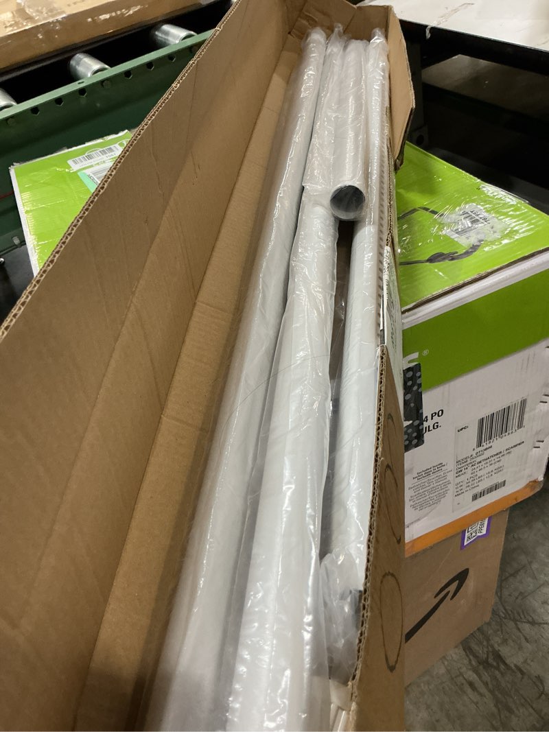 Condition photo showing Good Condition for white extra long tension rod 40-166 inch,one-push extension tension curtain rod no drill,adjustable heavy duty curtain rod for patio,bathroom&window white 40-166 in-1pcs