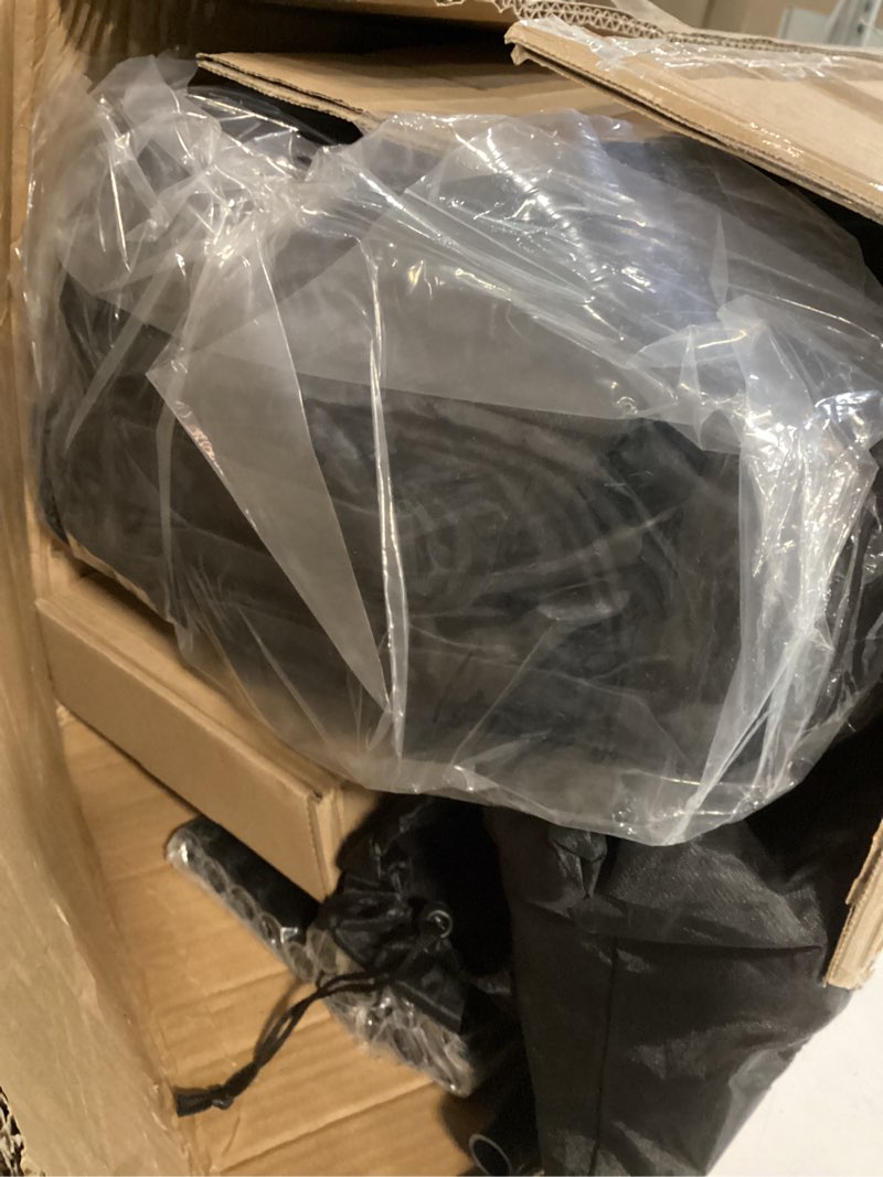 Condition photo showing Good Condition for Double Infrared Steam Sauna, Portable Infrared Sauna, Enlarged Size and Two 3L Steamers, Two Upgrade Chairs, Infrared Sauna Room with 660 & 850nm Red Light Therapy, 72 "x 50" x 36 ", Black