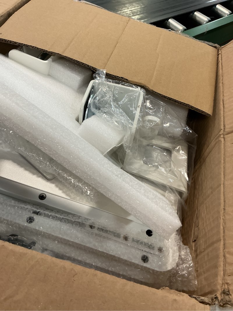 Condition photo showing Good Condition for bontec kmt01 under desk keyboard tray, pull-out keyboard & mouse platform with c-clamp, 25.6 x 11.8 in space-saving ergonomic slide-out drawer, white 25.6" x 11.8" white