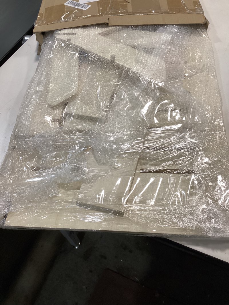 Condition photo showing Good Condition for Blulu 5-Tier Wooden Display Shelf for Vendors 31.5 x 16 Inch Tall Removable Retail Display Riser Stand with Adjustable Height for Candles Decorative Items(Arch,Natural Color) 31.5 x 16 Inch Arch Natural Color