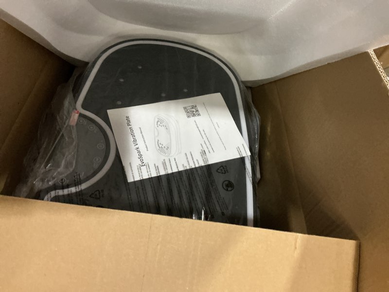 Condition photo showing New/Like New for vibration plate exercise machine, 2026 evospark dual motor vibration plate for lymphatic drainage, 3d & 4d whole body vibration plates for weight loss, shaker workout equipment for women men home matte black