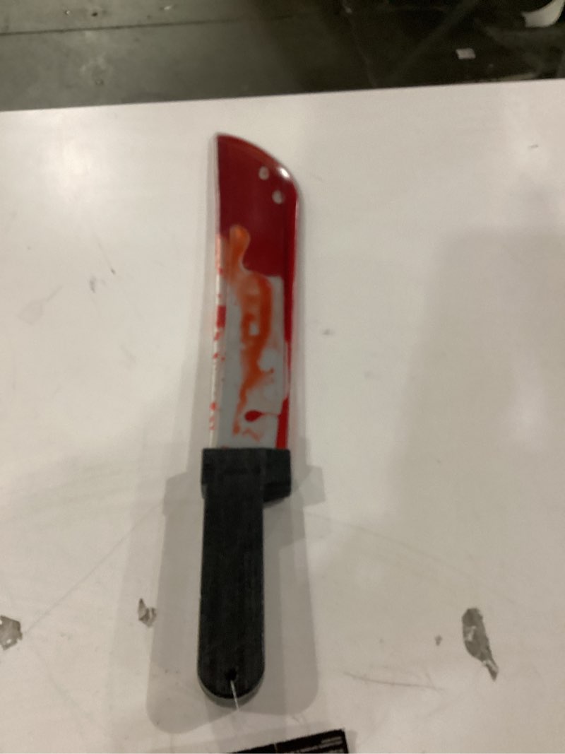 Condition photo showing New/Like New for funworld scream bleeding machete one size black