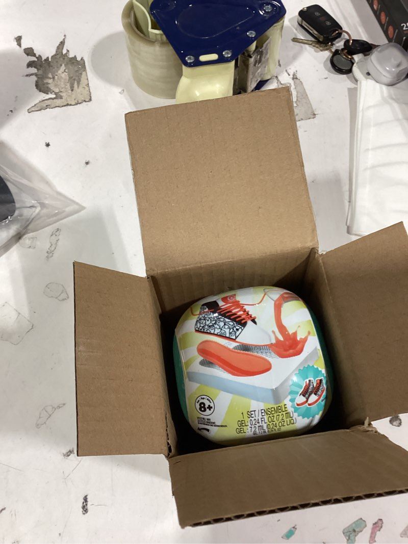 Condition photo showing New/Like New for mga's miniverse make it mini sneakers (2 pack) mini collectibles, mystery blind packaging, diy, crafts, mold, fashion, sneakers, not edible, collectors, 8+ pack of 2