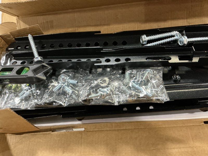Condition photo showing New/Like New for usx mount full motion tv wall mount for most 32-70 inch tvs up to 99 lbs, wall mount bracket with dual articulating arms, swivel, tilt, max vesa 400x400mm, tv mount fits 12”/16” wood studs 32-70 inch, 99 lb