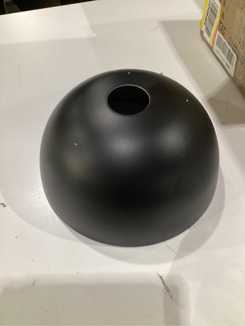 Condition photo showing As Is for Kira Home Belle 9" Contemporary Industrial Pendant Light, Adjustable Length + Shade Swivel Joint, Oil-Rubbed Bronze Finish