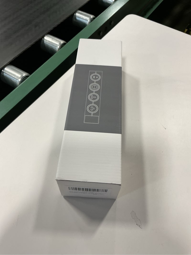 Condition photo showing New/Like New for Surge Protector Power Strip, 8000W High Power Wall Track Outlet, Mobile Rail Socket with 3 AC Outlet adapters, for Modern Home Kitchen, Living Room (Black, 40cm/15.7in) Black 15.7 inches