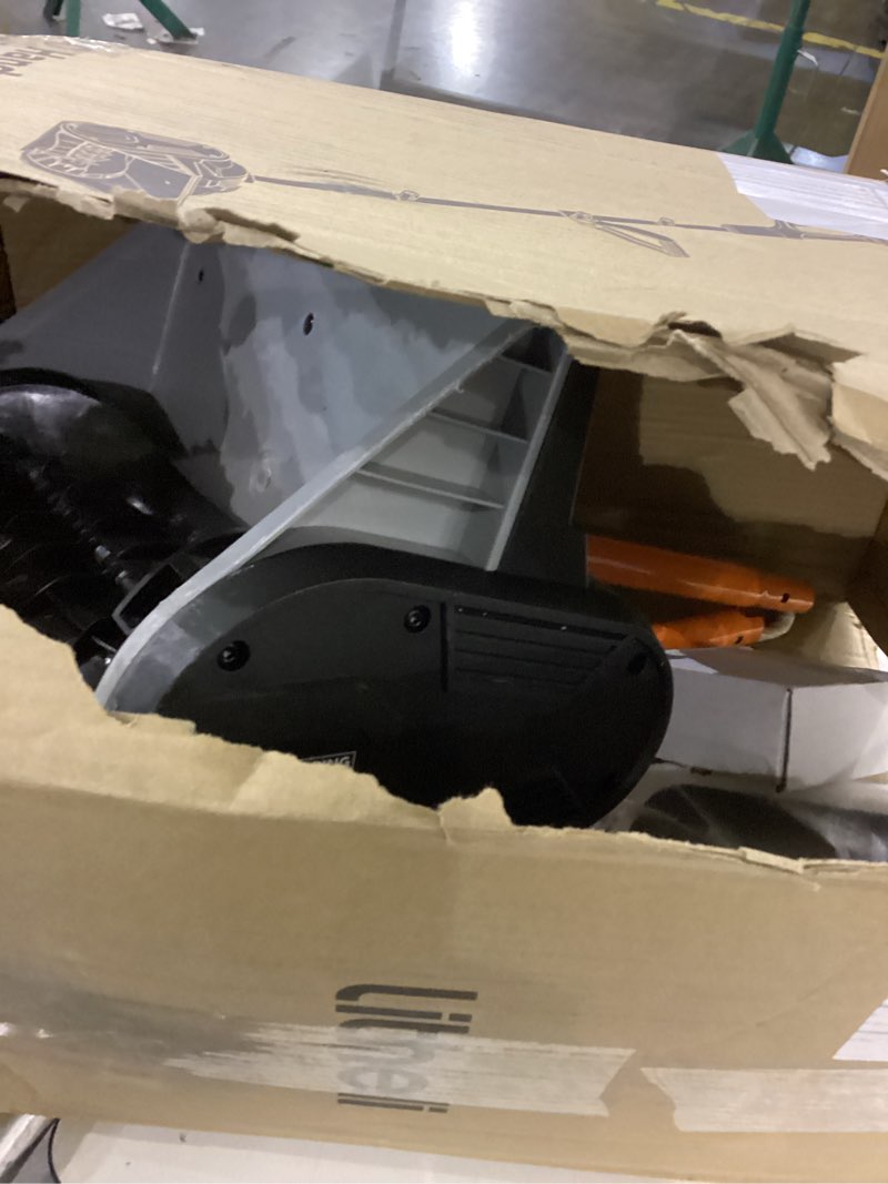 Condition photo showing As Is for Litheli 2 x 20V 4.0Ah Cordless Snow Shovel,12-Inch Snow Blower Battery Powered, Efficient Brushless Motor Snow Thrower, 25-Feet Snow Throwing Distance 12-Inch, 2x20V Battery(4Ah),Brushless