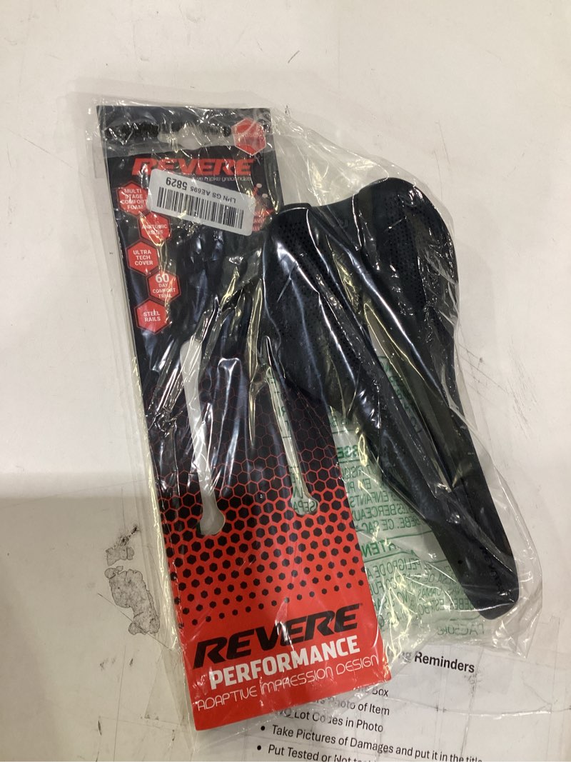 Condition photo showing Good Condition for revere performance bike saddle – ergonomic bicycle seat with pressure-relief center channel, multi-stage comfort foam, low-profile design for road, gravel, mountain & touring bikes (255 x 143mm)
