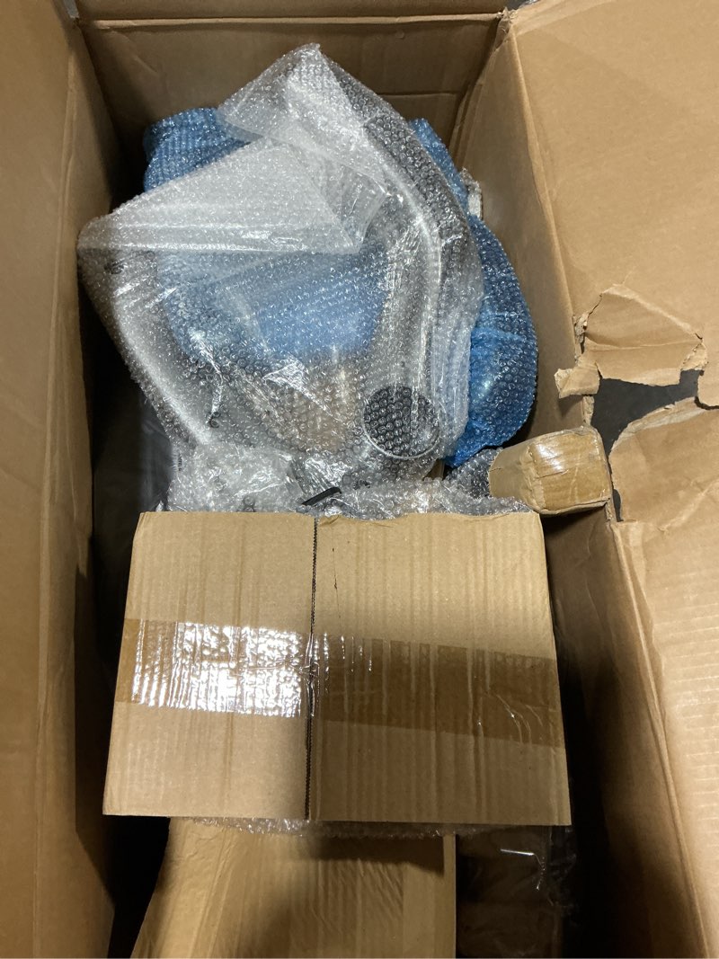 Condition photo showing As Is for Executive Office Chair-Ergonomic Computer Desk Chair, High Back Leather Chair with Padded Flip-up Arms, Swivel Home Office Chair Upgraded Caster-Black