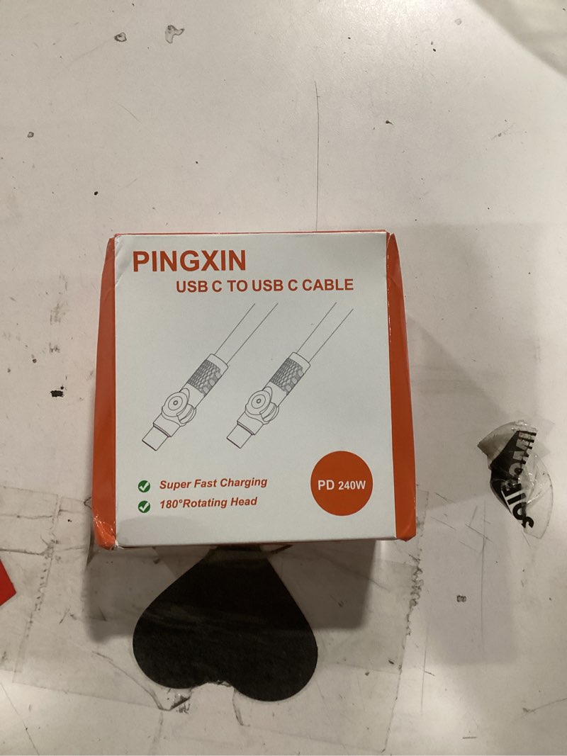 Condition photo showing Good Condition for USB C to USB C Cable10ft,240W 2-Pack Braided 180°Rotating Type C Charging CableFast Charge for iPhon