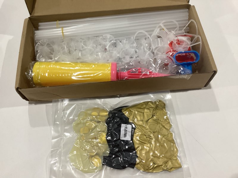 Condition photo showing Good Condition for toniful 4 set black gold balloon centerpieces for table,balloon stand kit for black gold party decor 40th 50th 60th 70th birthday decorations anniversary graduation decorations 2026 retirement