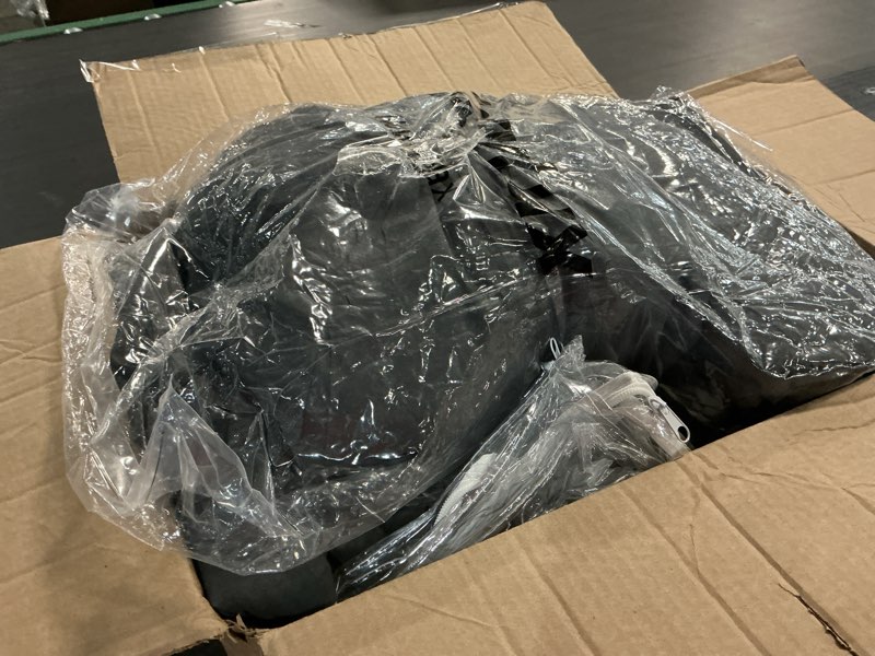 Condition photo showing As Is for CozyLux King Size Comforter Set Dark Grey - 7 Pieces Bed in a Bag King, Luxury Soft Bed Set for All Seasons, Bedding Set with Down Alternative Comforter, Sheets, Pillowcases & Shams Dark Grey King