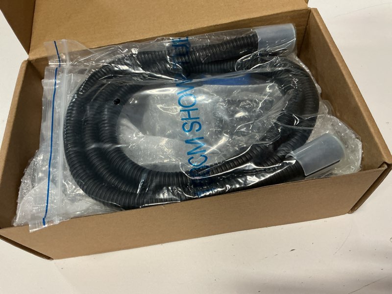 Condition photo showing Good Condition for all metal rv shower faucet with hose and shower head,camper shower faucet replacements,on-off shower head with hose guide ring and shower holder for rv, camper, motorhome (on/off switch, matte black) matte black on/off switch