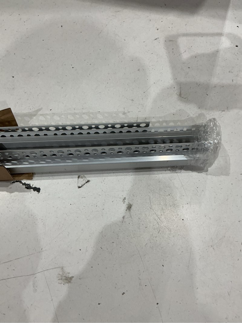 Condition photo showing As Is for inshareplus plaster-in led profile, 6 pack 3.3ft/1m led aluminium channel with milky diffuser, trimless recessed single-sided led strip diffuser for under cabinet, wall, ceiling and corners of walls single-edge 6-pack (plaster-in)