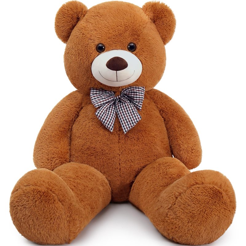 MaoGoLan Giant Brown Teddy Bear 4 Feet,Adorable and Cuddly Big Bear Stuffed Animal 47", Classic Tedd