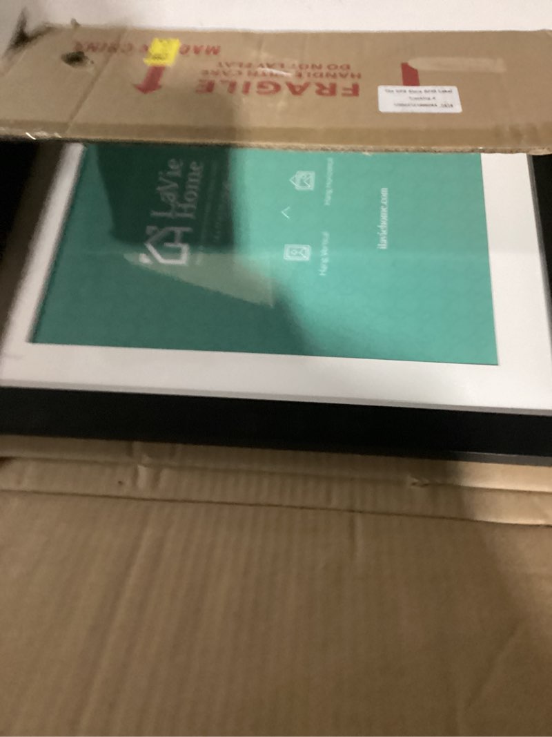 Condition photo showing Good Condition for LaVie Home 14 x 17 Poster Frame Black, Display Pictures 11x14 with Mat or 14x17 Without Mat, Stable and Sturdy Picture Frame and Polished Plexiglass, Horizontal and Vertical Format of The Wall?1 Pack? 14x17 Black
