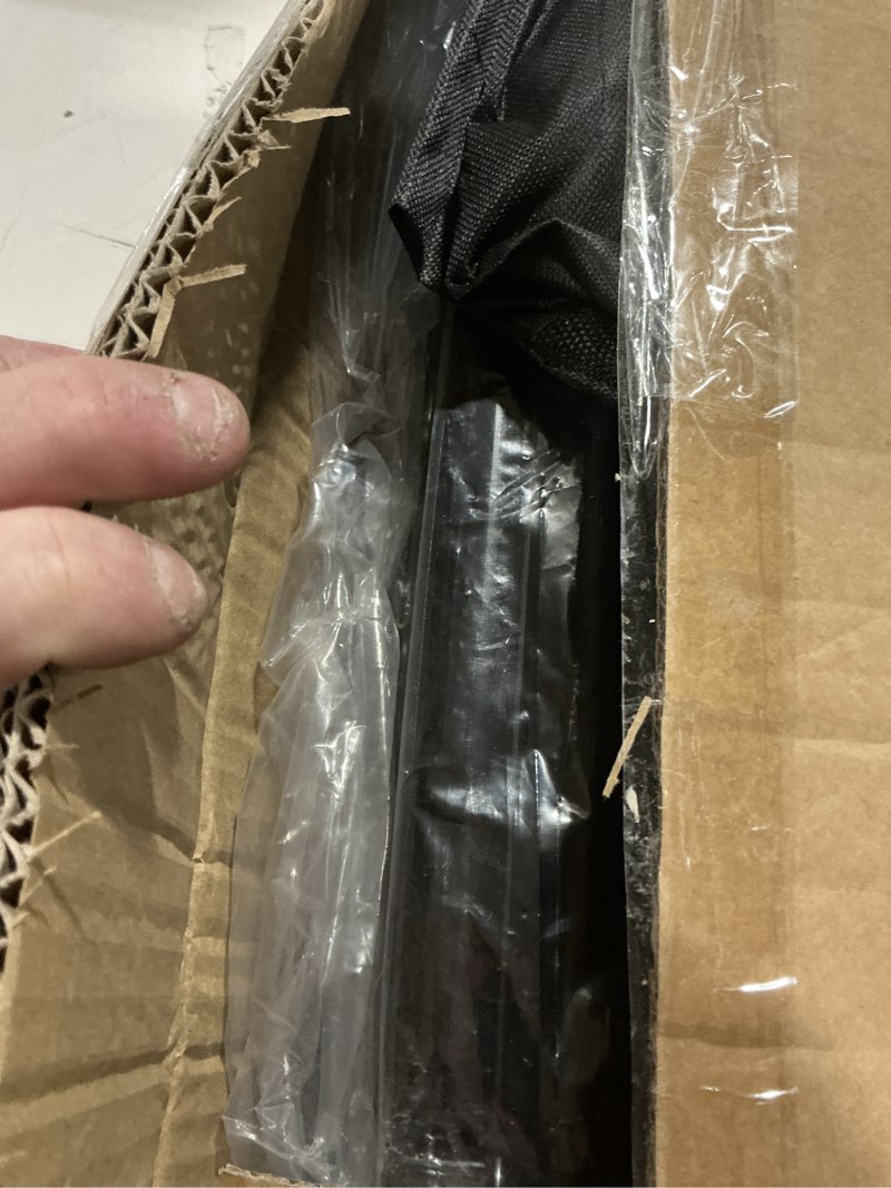 Condition photo showing As Is for Backdrop Stand, Photo Video Studio 8.5 x10ft Adjustable Support Portable Stand Heavy Duty for Photoshoot, Parties, Projector Screen with 2 Water Bag, 6 Backdrop Clips, 6 Curtain Ring Clip 8.5x10ft Backdrop Stand upgrade