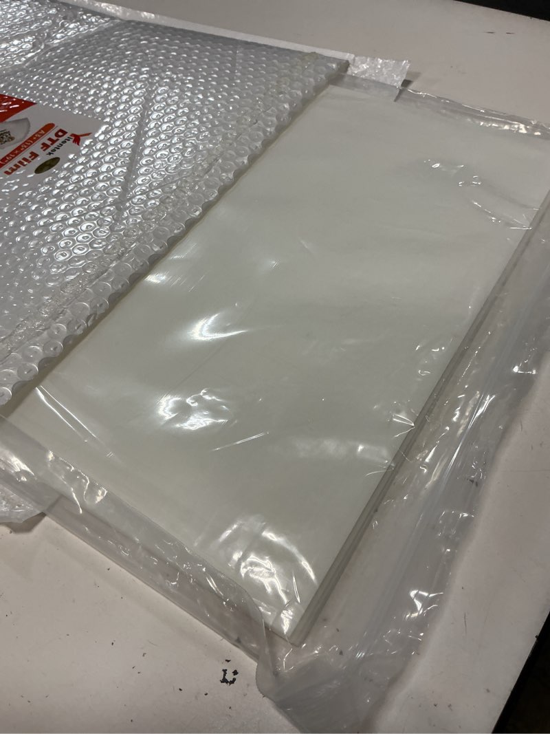 Condition photo showing Good Condition for a3+ dtf transfer film, 13" x 19" double sided matte pretreat heat transfer pet sheets for dtf inkjet printer, dtf paper direct print on t-shirts textile, hot & cold peel, 50 sheets a3plus-50(sheet)