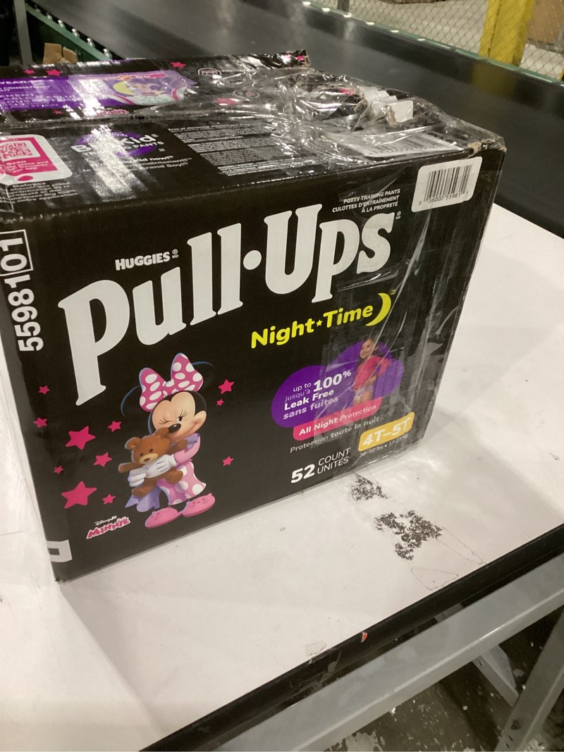 Condition photo showing New/Like New for Pull-Ups Night Time 4T-5T - Girl - 52ct