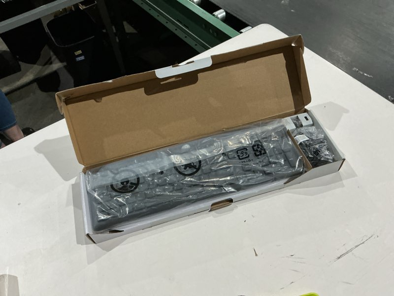 Condition photo showing New/Like New for dell wireless keyboard and mouse - km3322w, wireless - 2.4ghz, optical led sensor, mechanical scroll, anti-fade plunger keys, 6 multimedia keys, tilt leg - black black km3322w