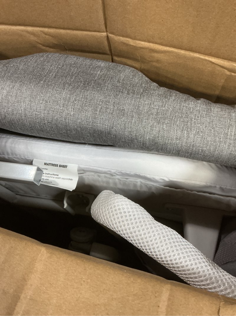 Condition photo showing Good Condition for KoolerThings 3 in 1 Baby Bassinet, Bedside Sleeper, & Playpen, Easy Folding Portable Crib (Grey)- KoolaBaby (Mesh Bassinet) Grey-mesh