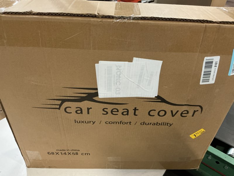 Condition photo showing New/Like New for car seat covers full set,black white car seat cover, car seat protector waterproof, nappa leather car seat cushion, fit for most cars black white full set