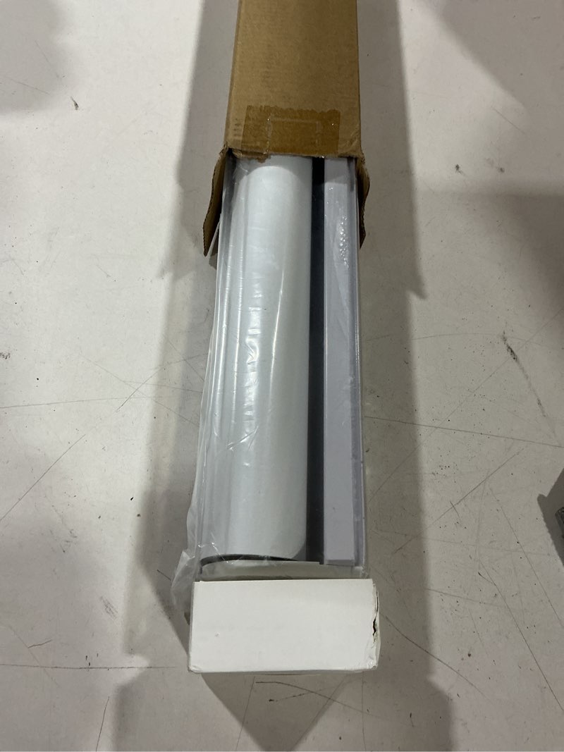 Condition photo showing Good Condition for chrisdowa cordless blackout roller shades for windows, thermal insulated uv protection pull down shades, total blackout window blinds for home, office, bedroom, door (22" w x 72" h, white) 22"w x 72"h white
