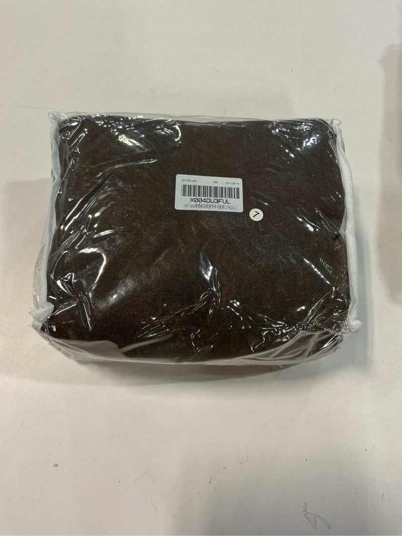 Condition photo showing New/Like New for SHINELAND Dark Taupe/Charcoal Brown Linen Curtains, Tailored Window Sheer for Modern Farmhouse, Wide 50 x 90 Inch Long, 2 Panels Set 50"W x 90"L (Pack of 2) Dark Brown