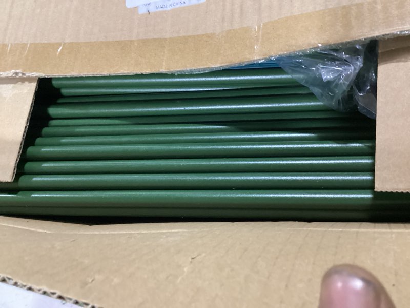 Condition photo showing Good Condition for halatool 4 pack square tomato cages for garden, 45 inch heavy duty adjustable metal tomato trellis for climbing plants – green plant support stakes for vegetables flowers fruits&raised bed outdoor 4 45 inch