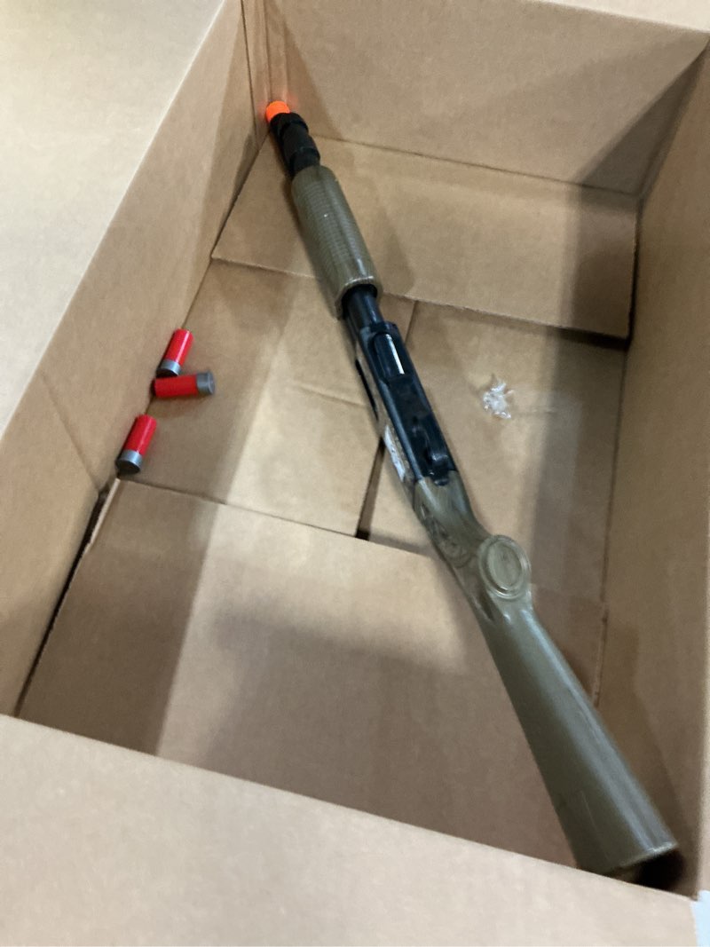 Condition photo showing As Is for NKOK Realtree Pump Action Toy Shotgun 25027, Wood Grain and Black Design Give The Toy Shotgun a Quality Look, Allows for Pretend Play, Realistic Sounds, Perfect for Ages 4 and up