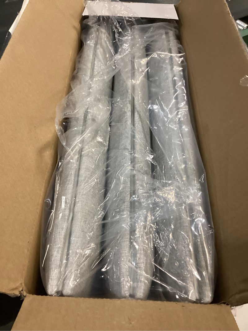 Condition photo showing Good Condition for IFNOW Upholstered Wall Mounted Headboard, 3D Soundproof Wall Panels Peel and Stick for Queen Size, Reusable and Removable Tufted Bed Headboard in Light Grey (6 Panels, 10" x 24") Fabric-light Grey Twin