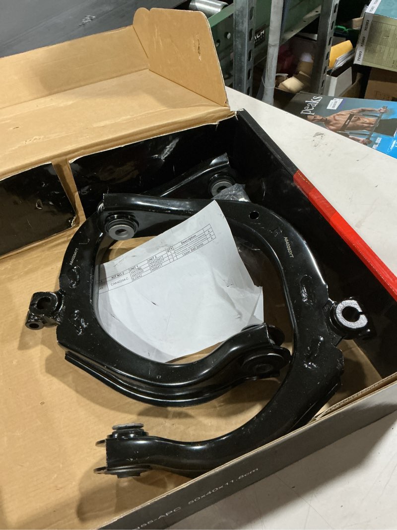 Condition photo showing As Is for a-premium set of 4, upper control arm, upper ball joint, compatible with chevrolet ssr trailblazer & buick rainier & gmc envoy & isuzu ascender & oldsmobile bravada & saab 9-7x
