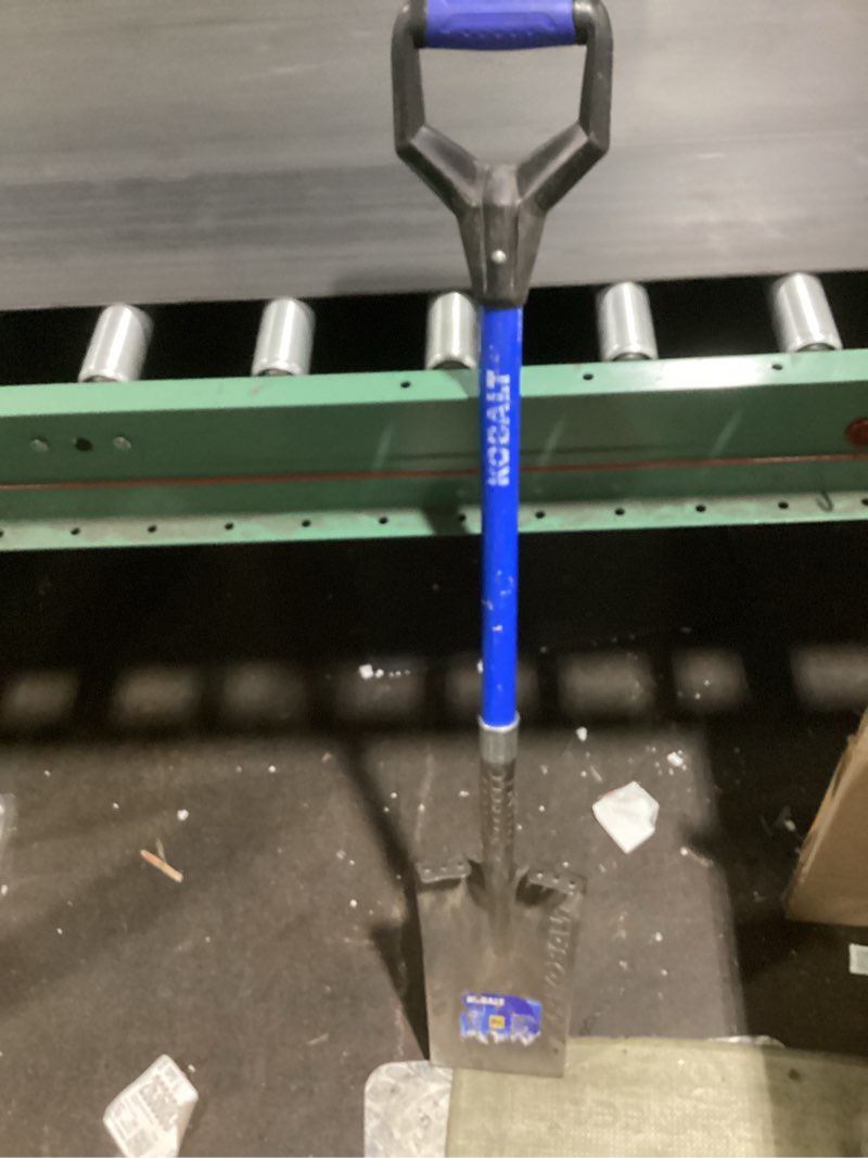 Condition photo showing As Is for kobalt 20.5-in fiberglass d-handle garden spade
