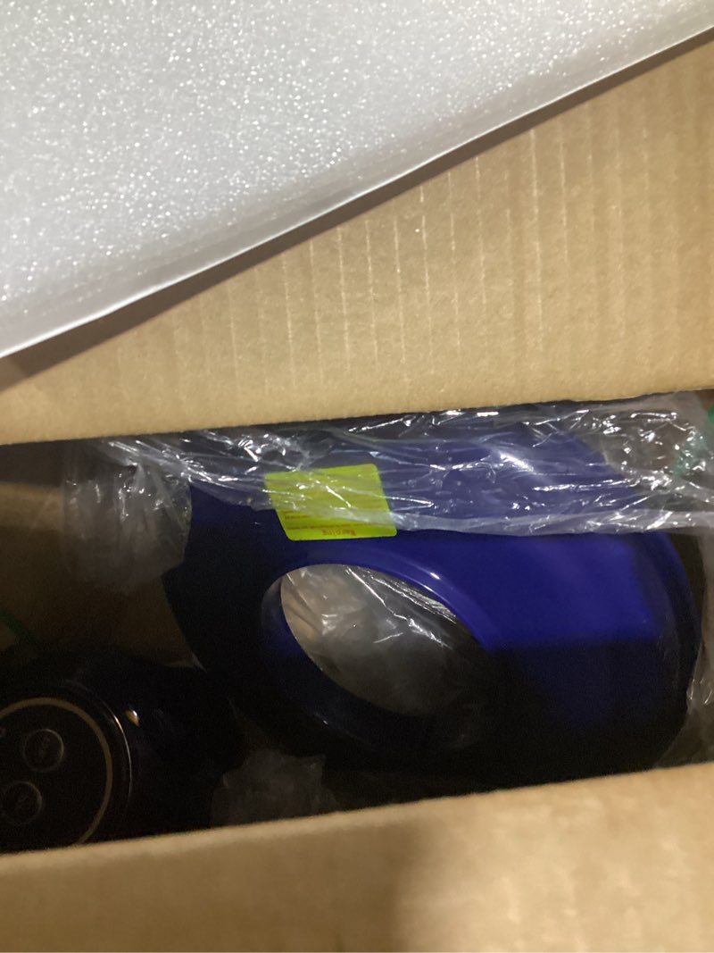 Condition photo showing As Is for JOYHILL Electric Grape Peeling Machine, Automatic Fruit and Garlic Peeler for Grape Tomato Cherry, 50W Motor with Stainless Steel Blades, Rechargeable Cordless Kitchen Peeling Tool (Blue-1PC)