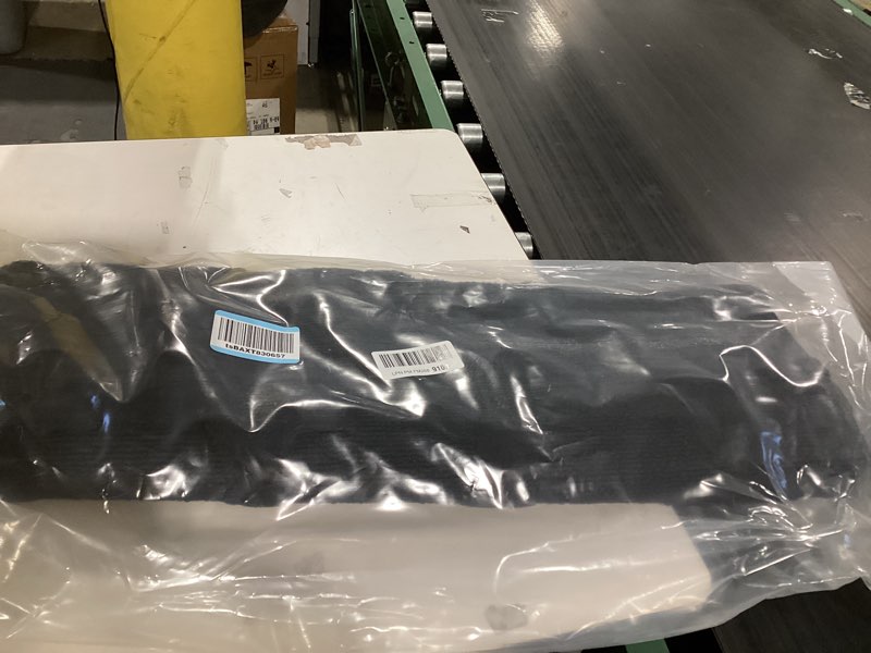 Condition photo showing Good Condition for Garland Rug Sparta Non Slip Polypropylene 3 Ft. X 5 Ft. Black Area Rug- Ideal for Living Rooms & Hallways, Stylish & Durable for High Traffic Areas Black 3' x 5' (Rectangular)