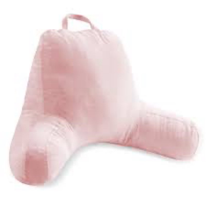 Reading Pillow for Sitting in Bed Adult, Velvet Back Pillow for