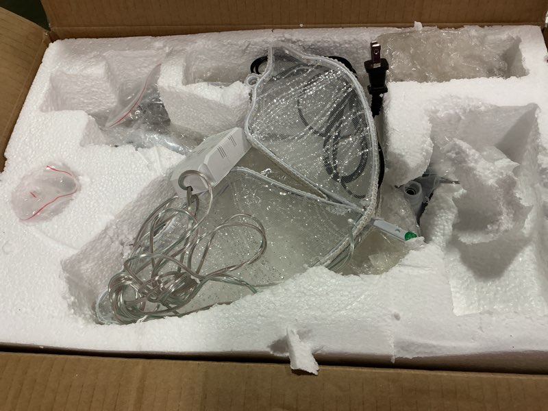 Condition photo showing As Is for Wedding Butterfly Dimmable Floor Lamp: LED Butterflies Light with Remote Control - White & Warm Lights Butterfly Prop for Birthday Party Decoration - Baby Shower Bridal Shower Home Decor (11.8 in, 2) 30 CM/11.8 in 2.0