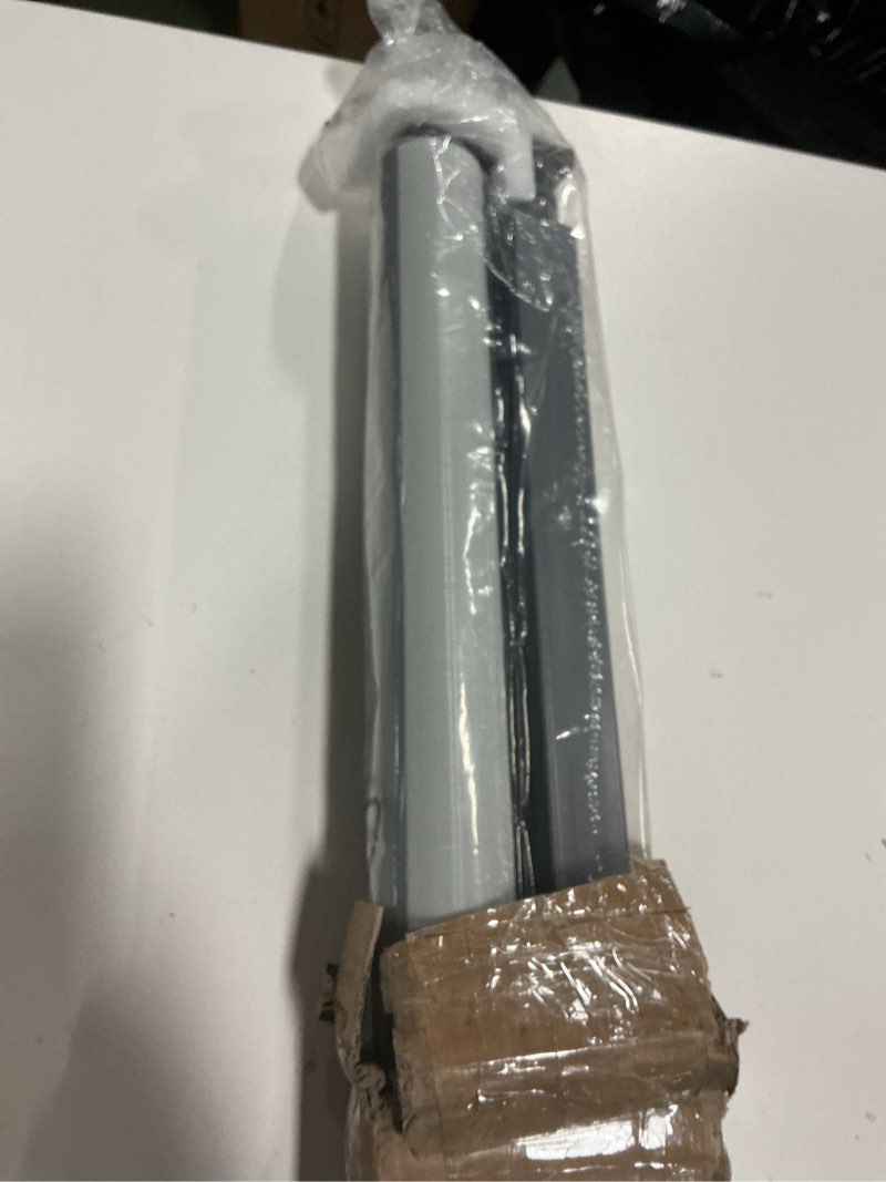 Condition photo showing New/Like New for LazBlinds No-Drill Cordless Zebra Blinds - Dual Layer Light Filtering & Room Darkening, 46” w x 64” h,grey