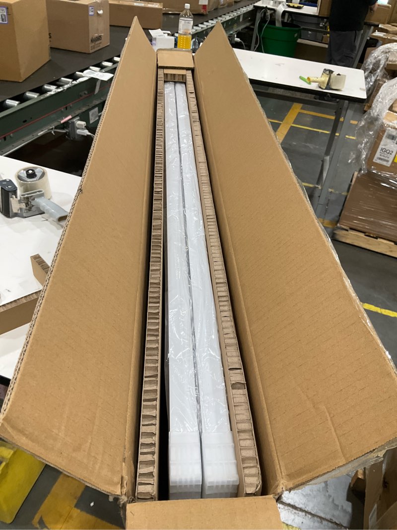 Condition photo showing Good Condition for aikvsxer 2 pack 1x4 led panel light surface mount, 50w 5500lm, 3cct (3000k-5000k), ultra-thin 48in, triac dimmable, energy efficient, ceiling light for kitchen garage office basement