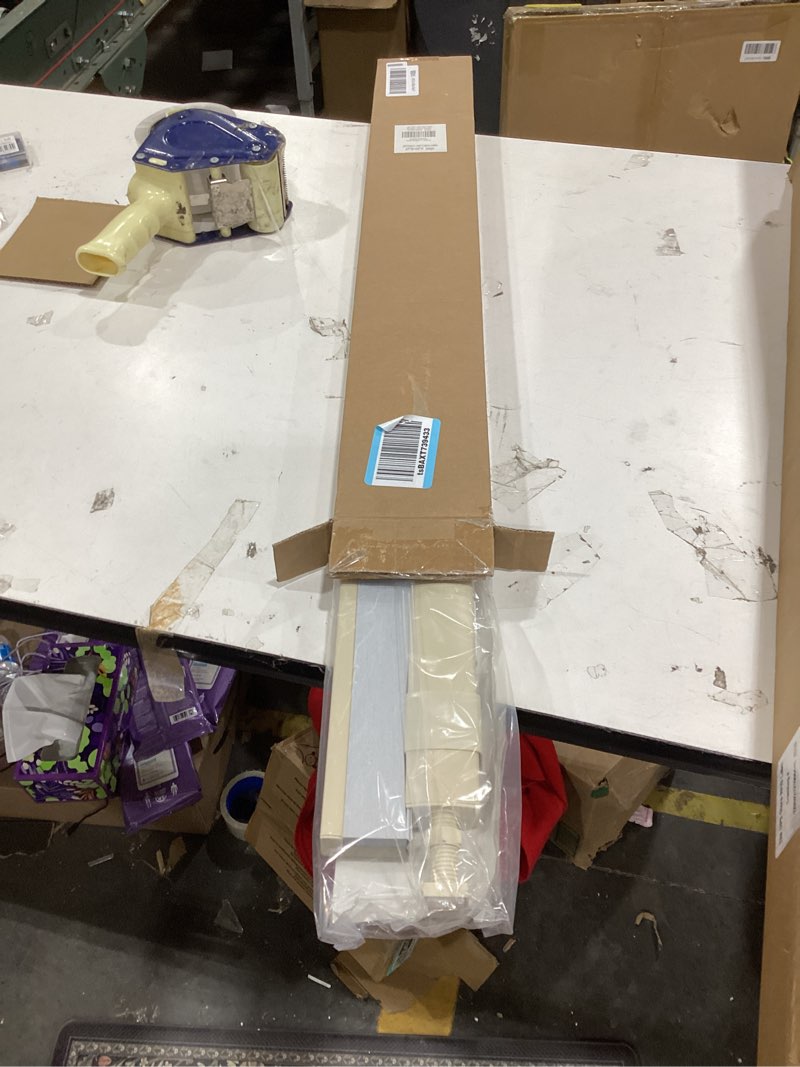 Condition photo showing New/Like New for LazBlinds No Tools No Drill Cordless Cellular Shades, Blackout Light Blocking Honeycomb Shades for Home, Thermal Insulation Blinds for Windows, 27" W x 48" H, Beige Blackout-beige 27" W x 48" H