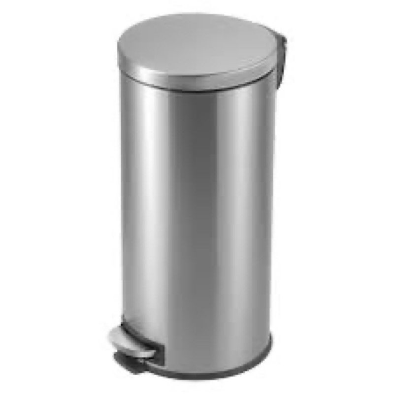 stainless steel step on trash can - 8 gallons