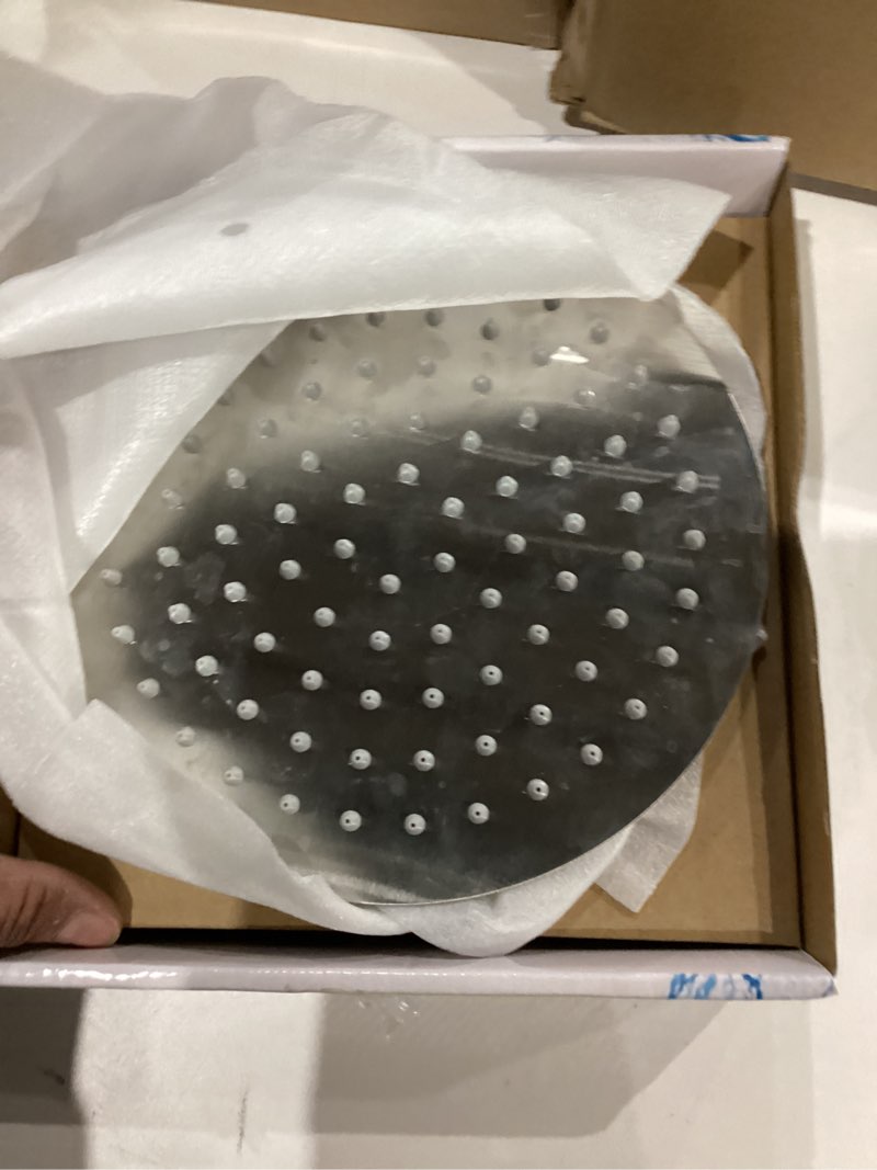 Condition photo showing Good Condition for voolan high pressure rain shower head - rainfall shower head made of all metal stainless steel - comfortable shower experience even at low water flow (8 inch, brushed nickel) 8 inch brushed nickel