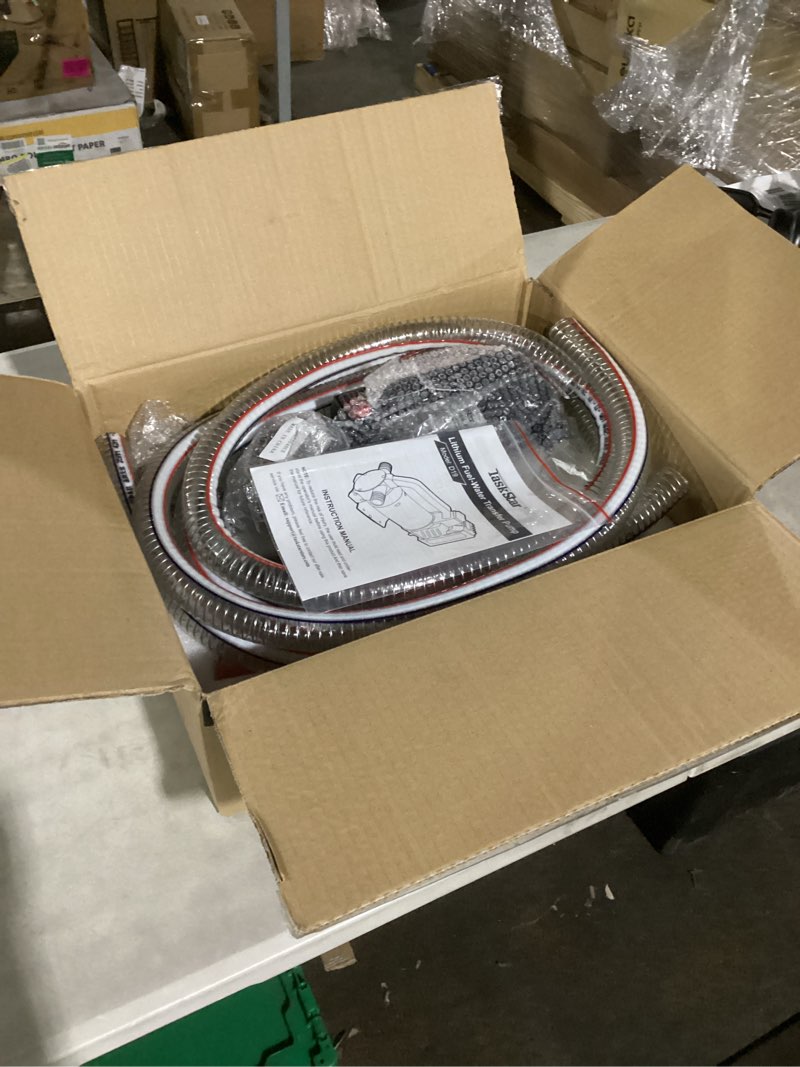 Condition photo showing Good Condition for fuel transfer pump battery powered, 13gpm electric pump with 21v 4.0ah battery & charger, portable cordless pump with auto-off nozzle & 2x 6.6ft hoses for water diesel kerosene transfer black