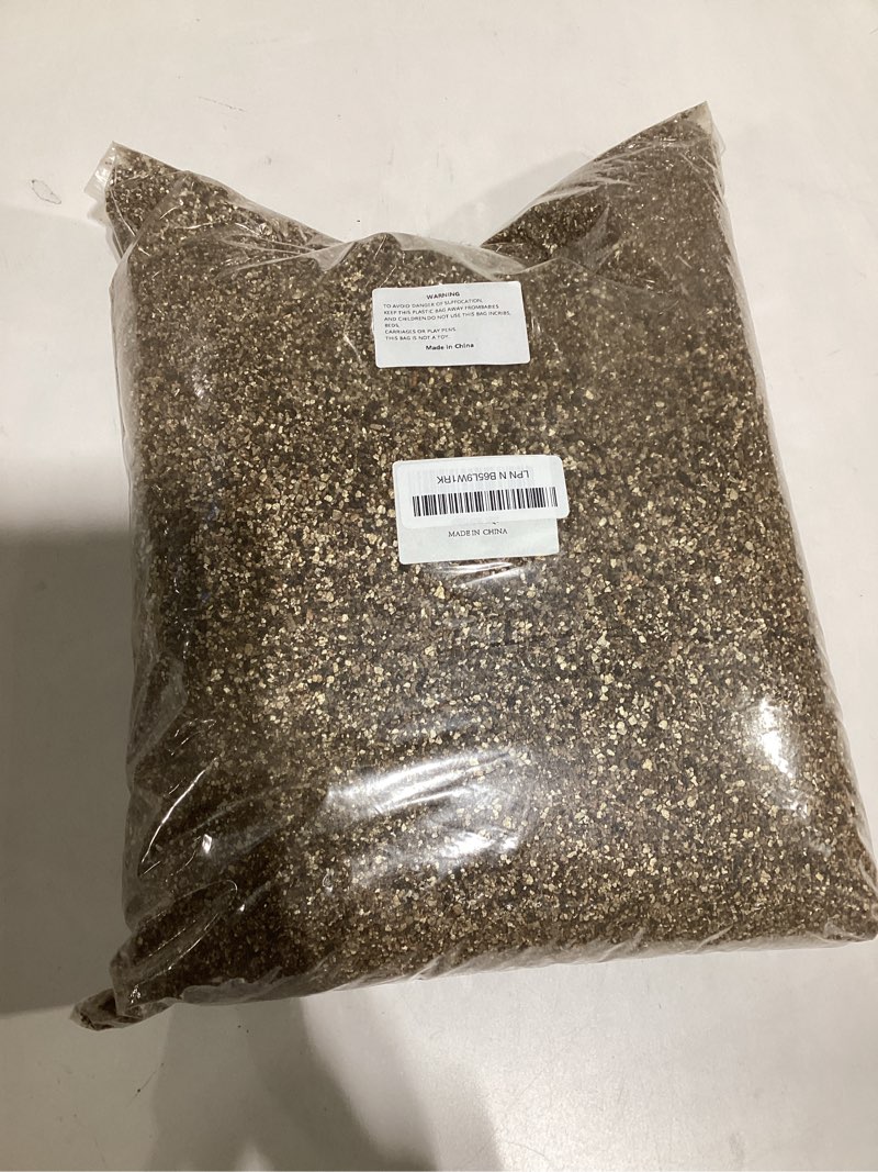 Condition photo showing Good Condition for 10qt horticultural perlite bulk, organic perlite for plants, course perlite for gardening, for plants indoor, for houseplants, to promotes soil root growth, and water drainage and plant growth(3-6mm) 10qt 3-6mm organic perlite