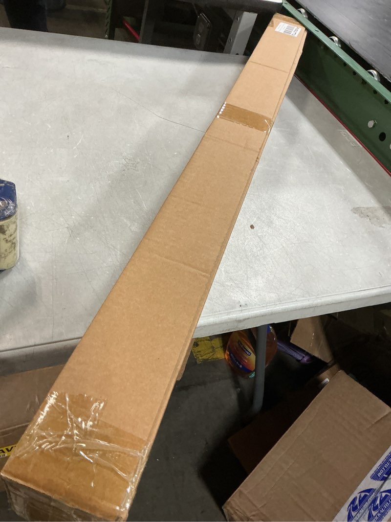 Condition photo showing New/Like New for Tension Curtain Rod 51-166 Inch, Extra Long Outdoor Curtain Rod for Patio Window Bathroom, No-Drill Dual-End Adjustable Spring Shower Rod, Easy to Install Never Rust, Rod Diameter 1.26In, White White 51"-166"