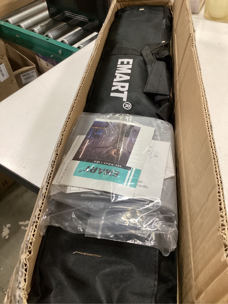 Condition photo showing Good Condition for EMART Backdrop Stand, 8.5ft Height 10ft Width Adjustable Photography Background Support Poles with Heavy Duty Flat Base, Photo Metal Steel Pipe and Drape Frame Kit for Parties Birthday Wedding - Black 8.5x10ft Black