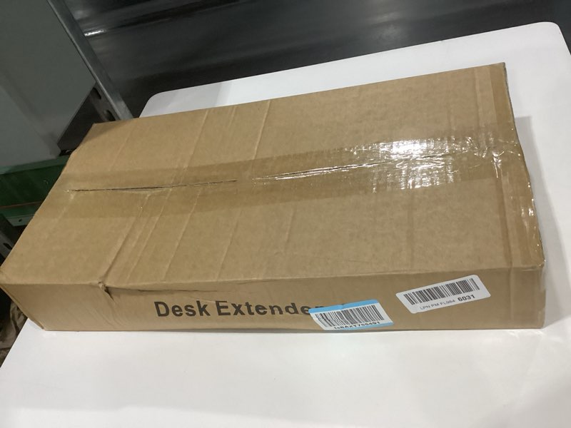 Condition photo showing New/Like New for YHJUKKK Desk Extender 24 x 12 Inch A Single Plank of Wood Clamp On Keyboard Tray 90-Degree Folding F